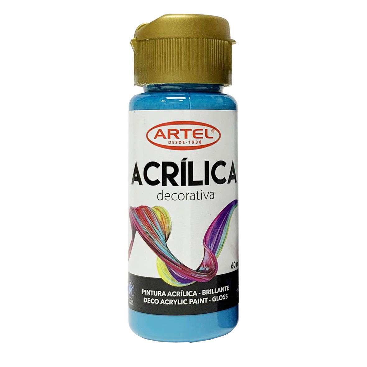 Pintura Acrílica Decorativa Azul Calipso 400 60ml. Artel