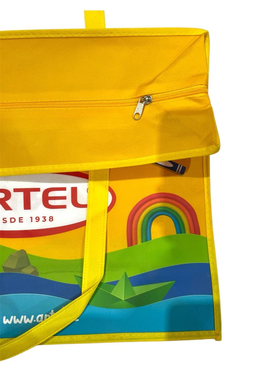 Bolsa Promocional Amarilla con cierre Artel