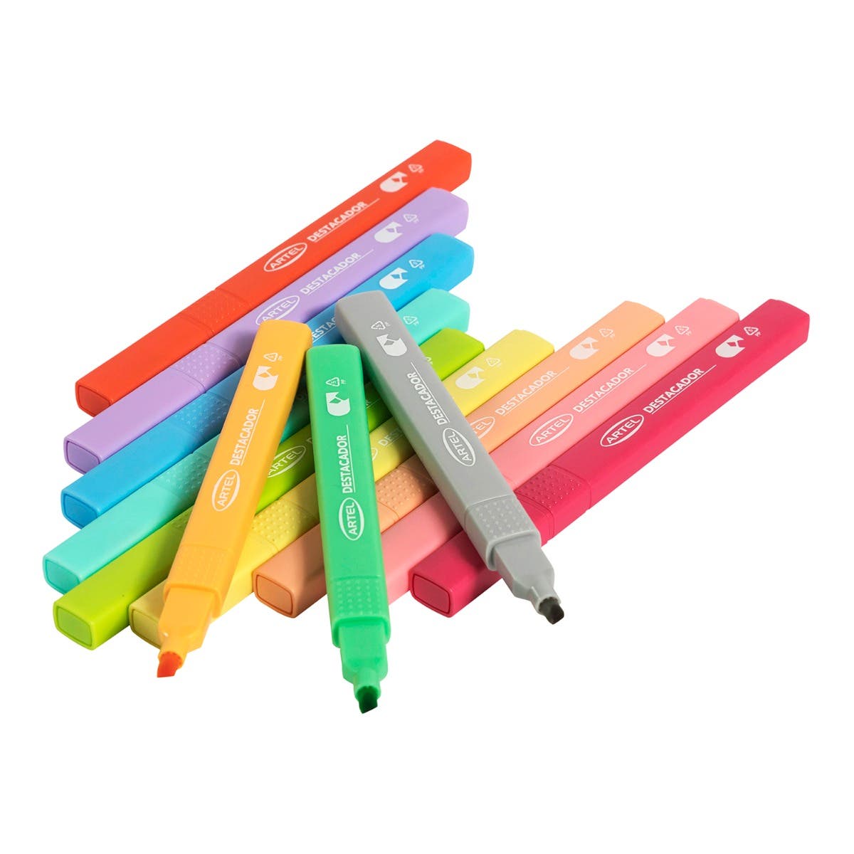 Destacadores Pastel x 12 und Artel