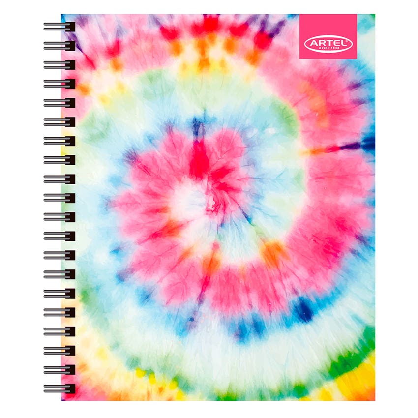 CUADERNO UNIVERSITARIO 100H 7MM TIE DYE ARTEL