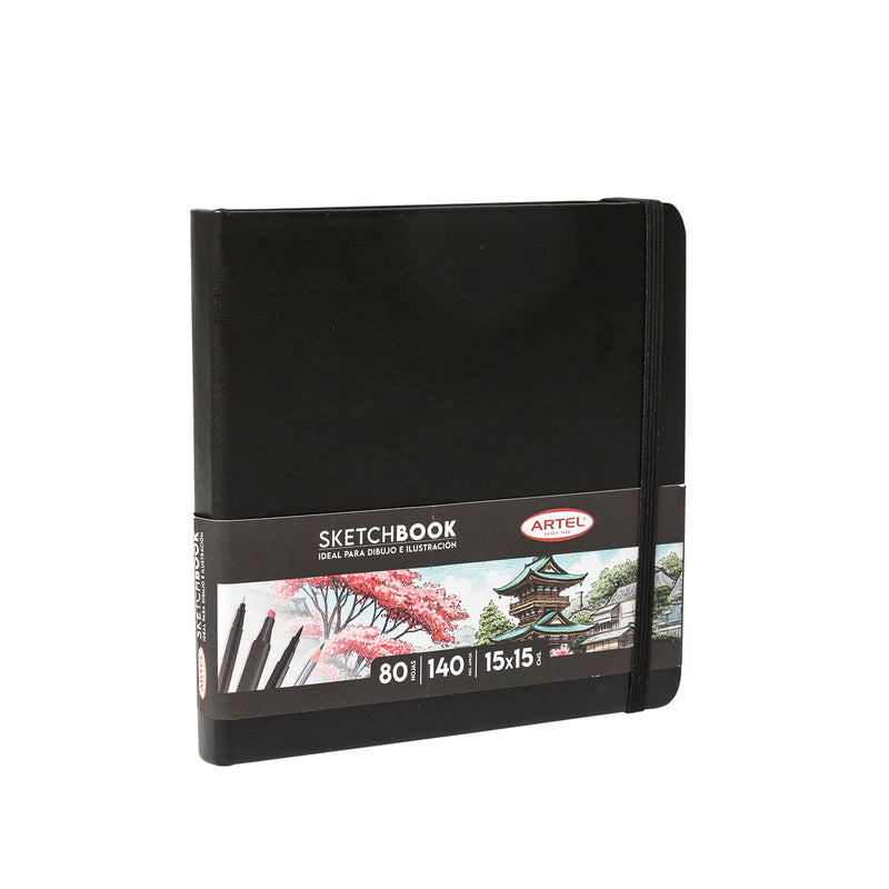 Sketchbook Artel 15X15 Negro