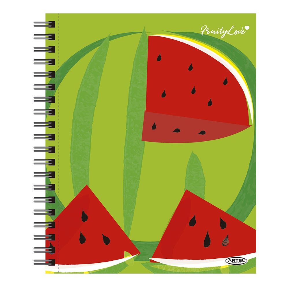 Cuaderno Universitario Fruty Lovers 100 Hojas 7mm. Diseño Aleatorio Artel