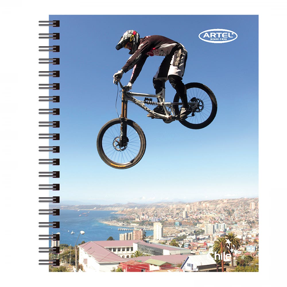 Cuaderno Universitario Deporte Chile 100 Hojas 7mm. Diseño Aleatorio Artel