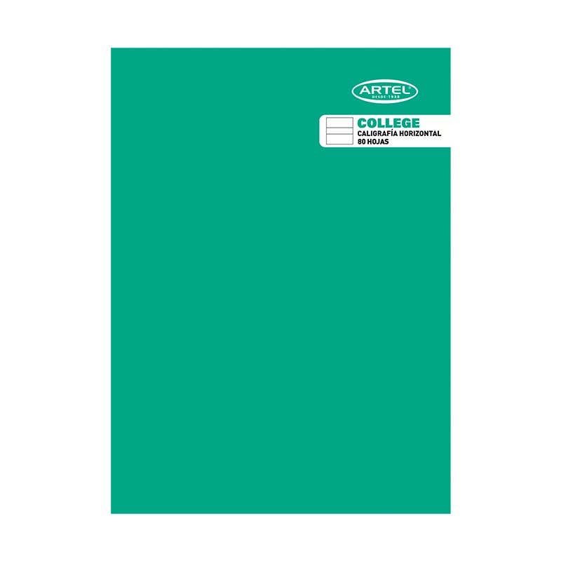 Cuaderno College Caligrafía Horizontal 80 Hojas Artel