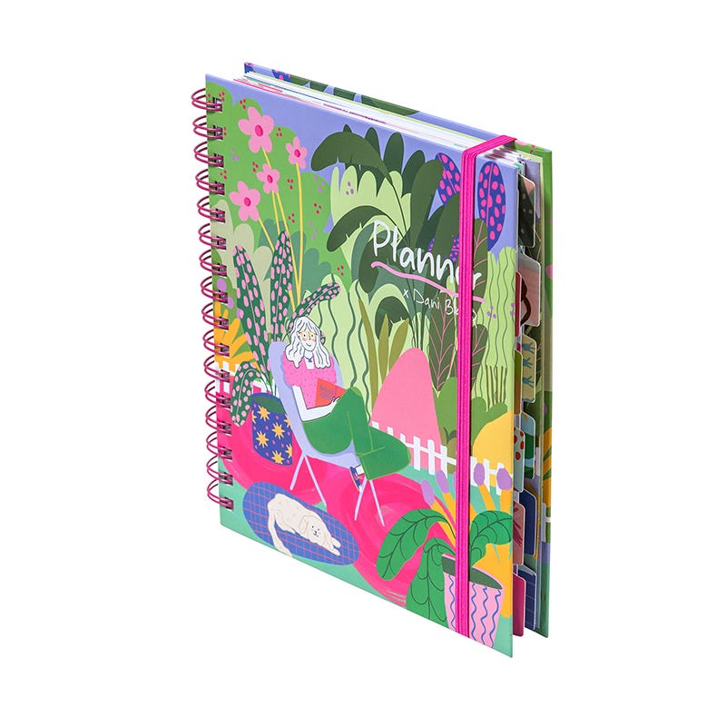 Planner 12 meses 175x215mm Dani Blanq