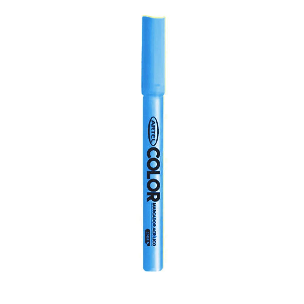 Marcador Acrilico Artel 1mm Celeste