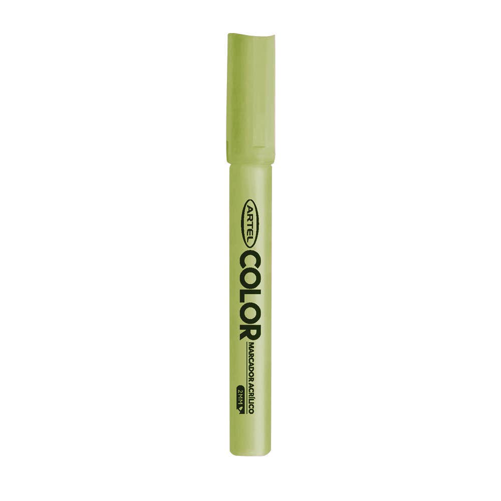 Marcador Acrilico Artel 2mm Fluor Verde