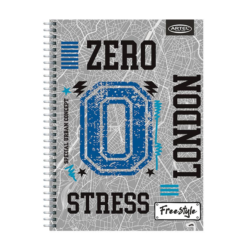 CUADERNO ESPECIAL ARTEL 150 HOJAS 7MM DISEÑO FREESTYLE
