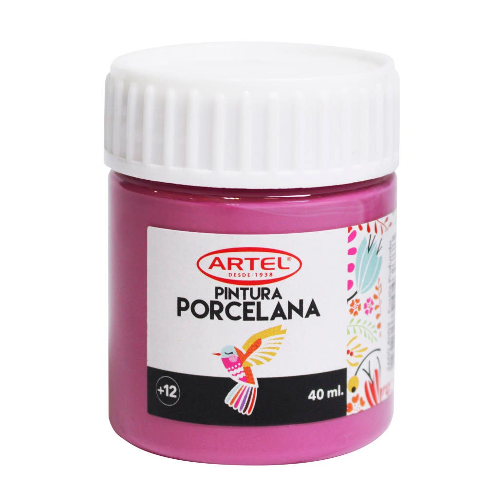 Frasco Pintura Porcelana Fucsia Profundo 40ml. Artel