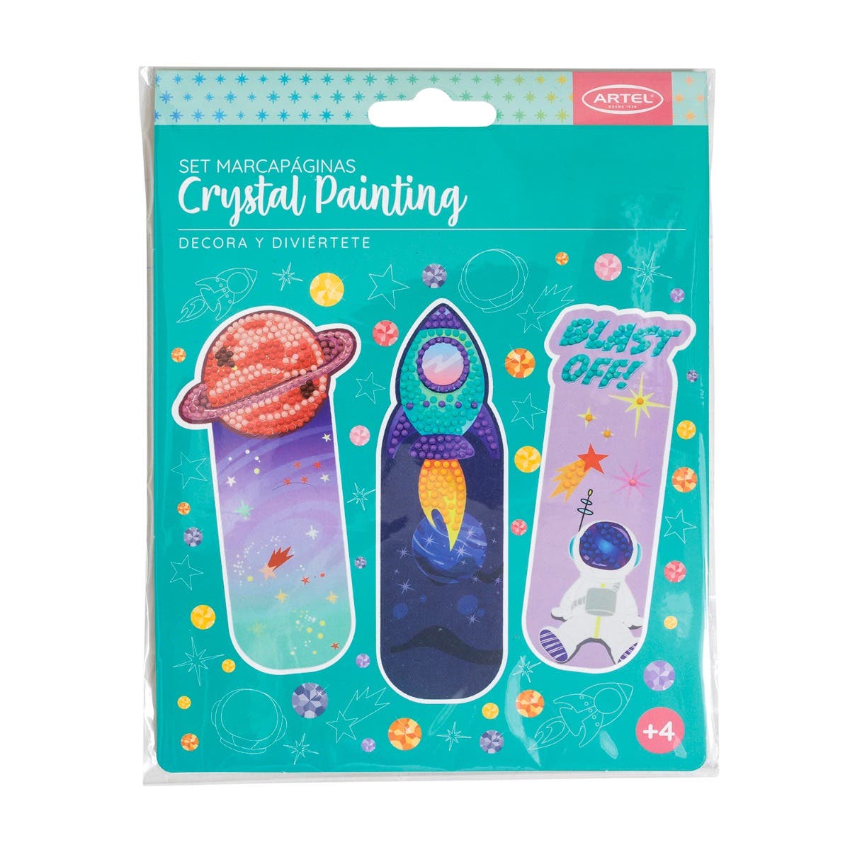 Set Marcapaginas Crystal Painting Artel