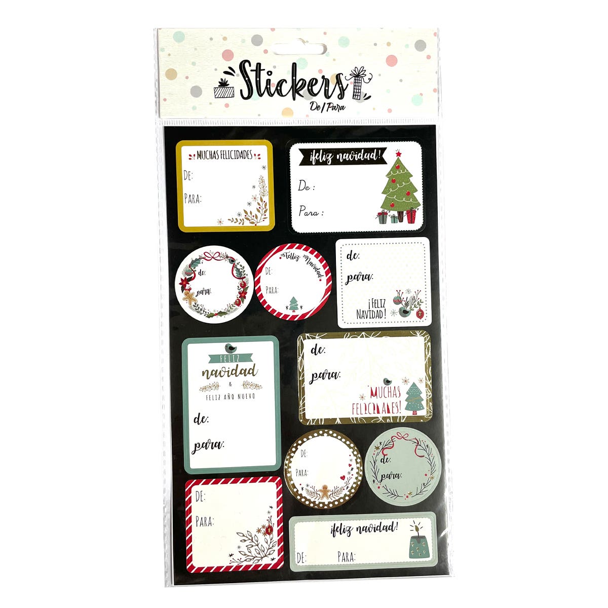 Sticker Navidad De/Para Artel