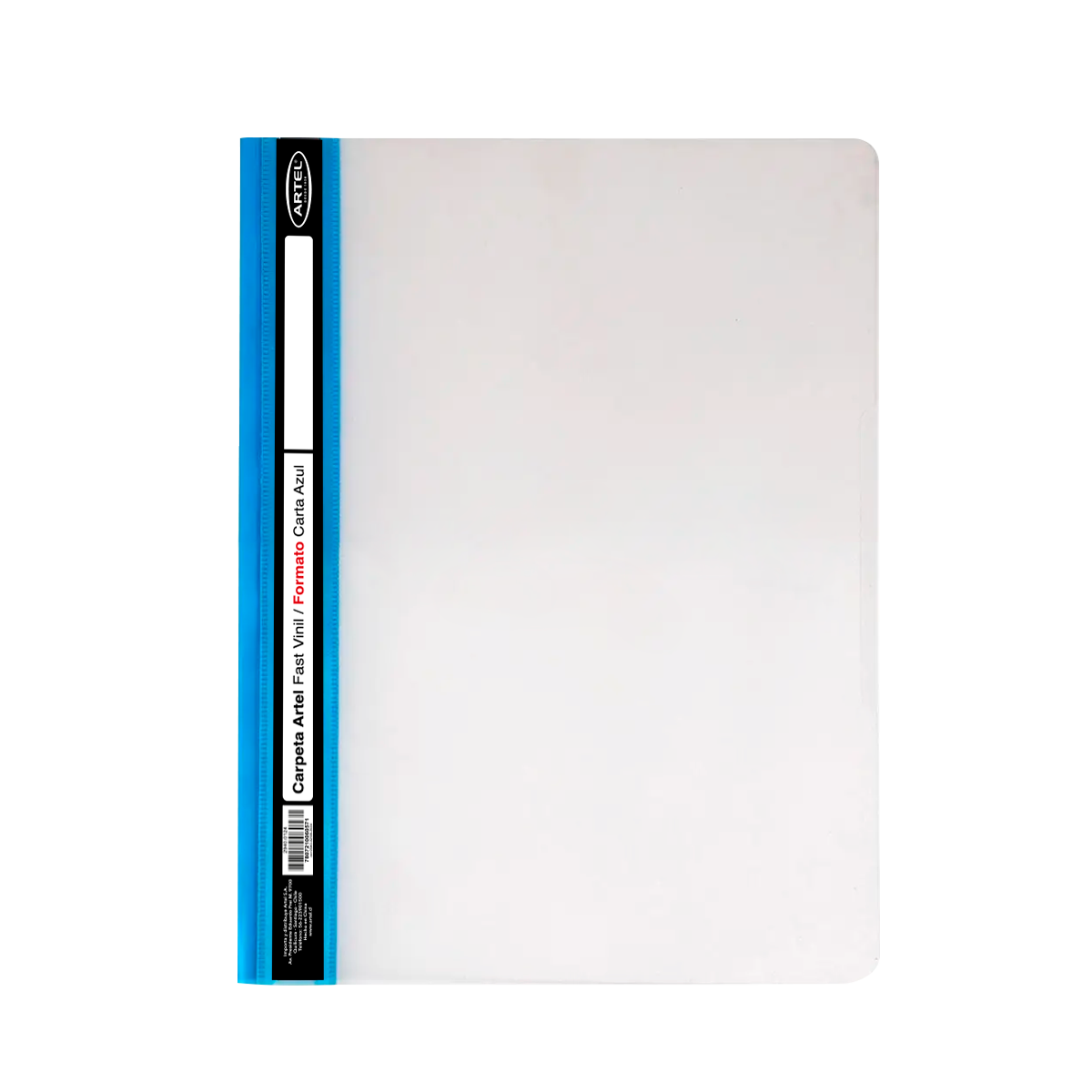 Carpeta Artel Fastener Vinil Carta Azul