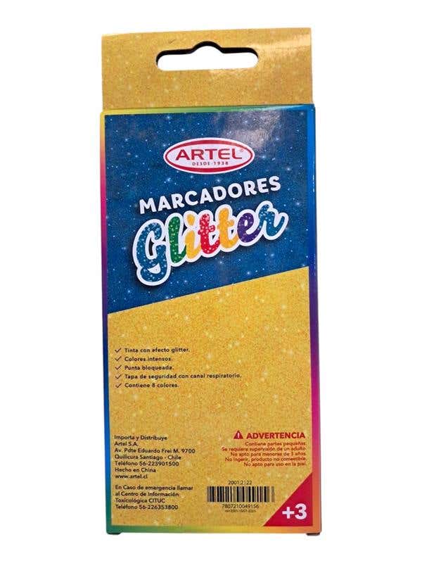 Est. Marcador ARTEL GLITTER x8