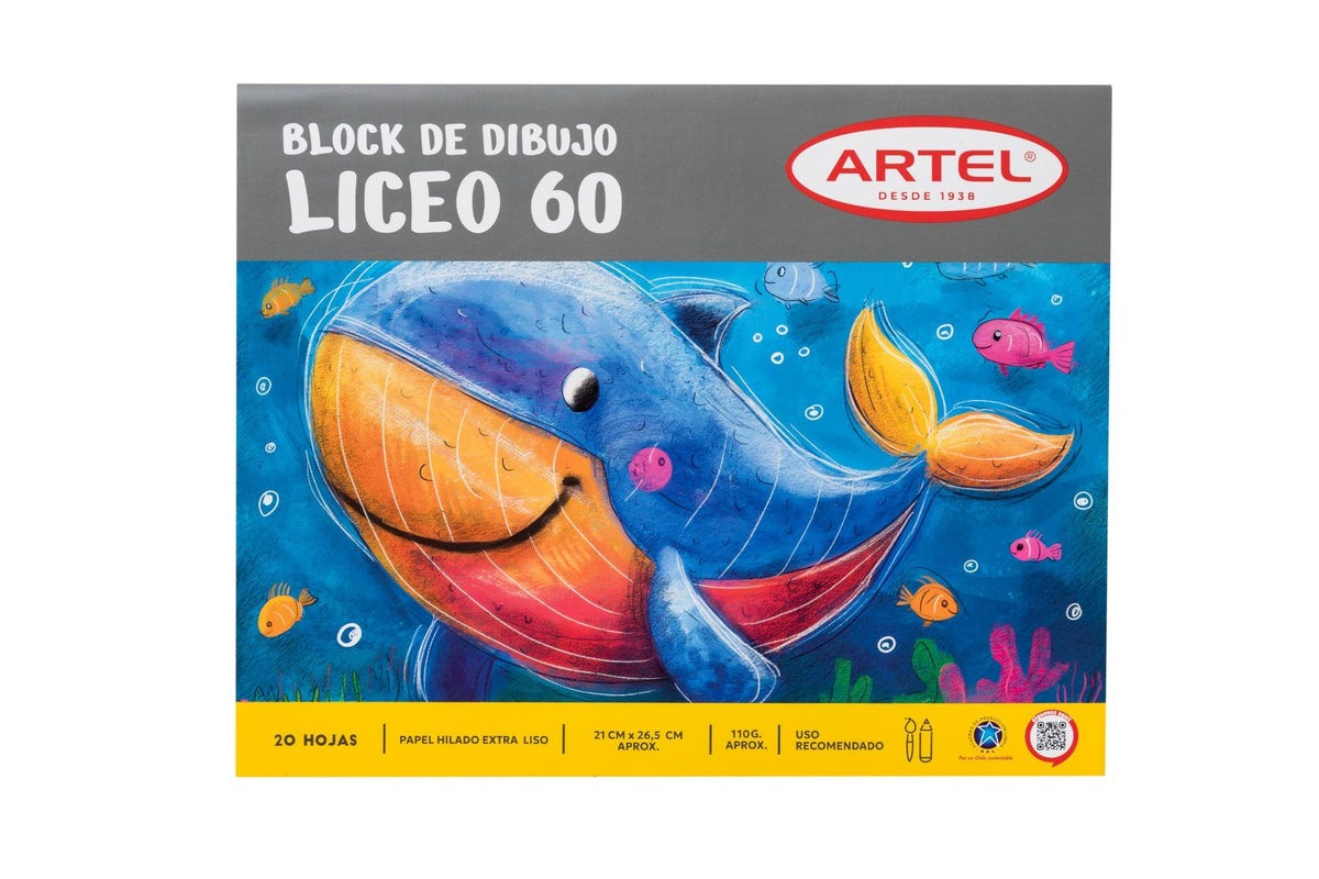 Block de Dibujo Liceo 60 20 Hojas Artel