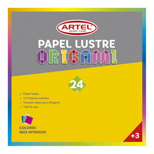 Block Papel Lustre 24 Hojas Artel