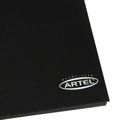 Croquera Negra Hoja Negra 16X21cm. 50 Hojas Artel
