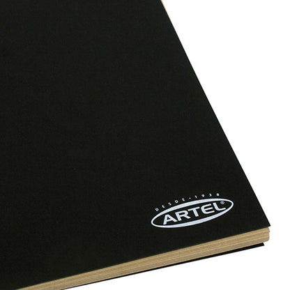 Croquera Tapa Negra Kraft 16X21cm. 50 Hojas Artel
