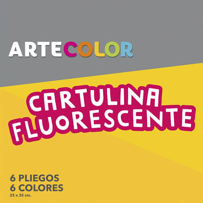 Estuche Artecolor Cartulina Fluorescente Artel