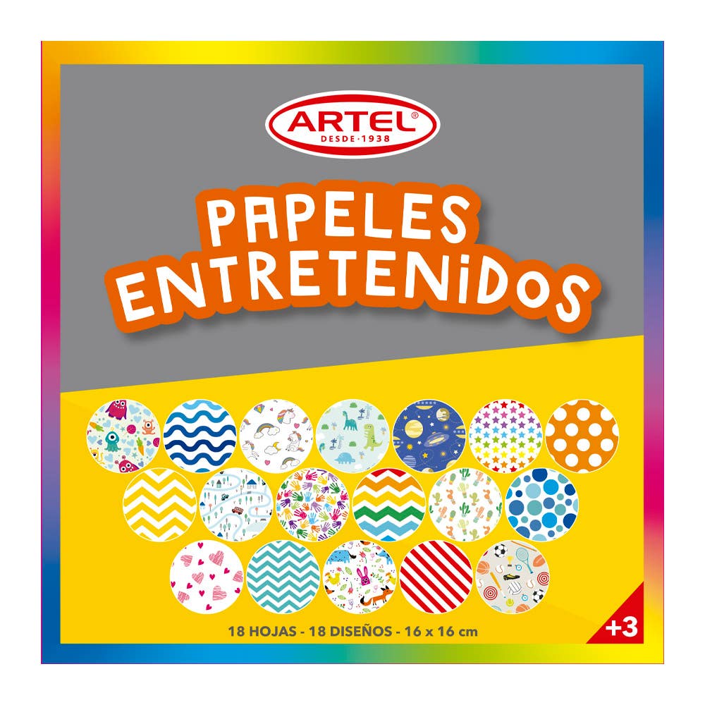 Block Papel Entretenido 16X16cm. Artel