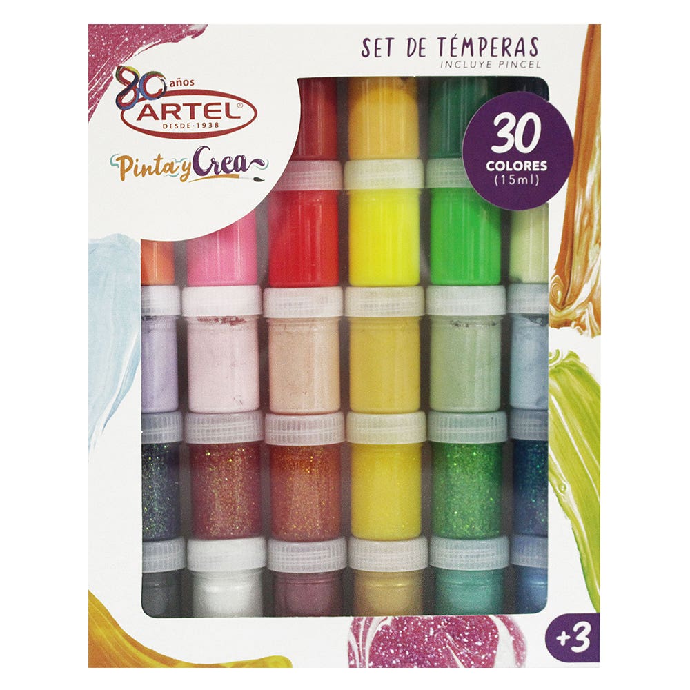 Set 30 Temperas Artel