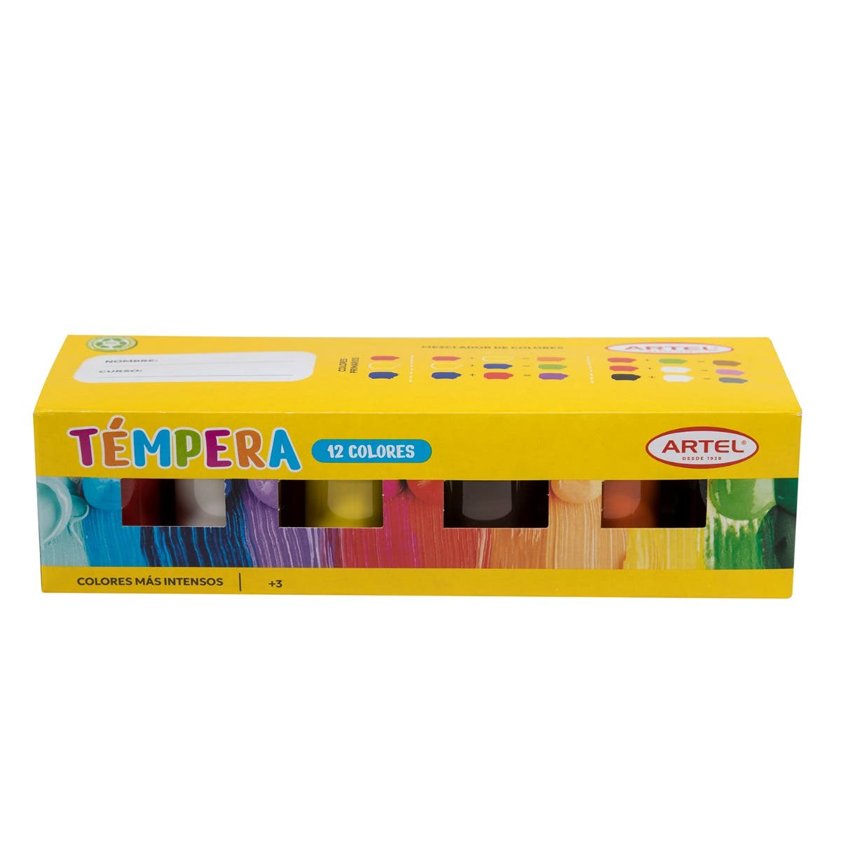 Estuche Tempera 12 Colores Artel