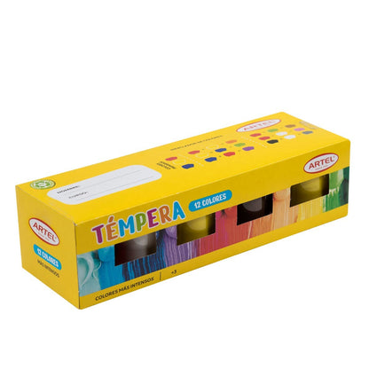 Estuche Tempera 12 Colores Artel