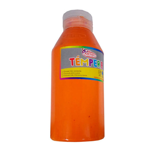 Frasco Tempera Naranja 77 500ml. Artel