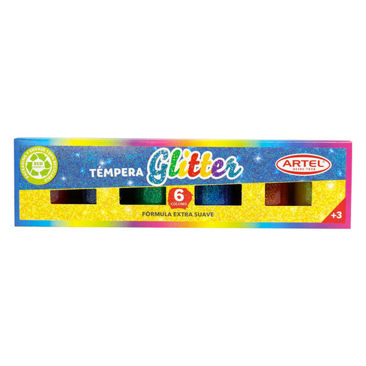 Estuche Pintura Glitter Artel