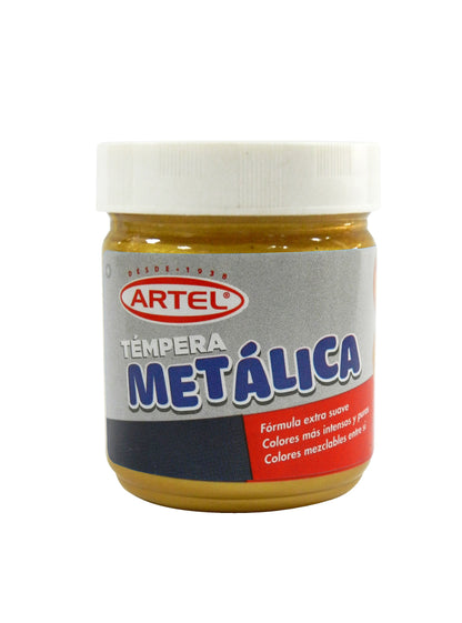 Frasco Tempera Metalica Oro 100ml. Artel