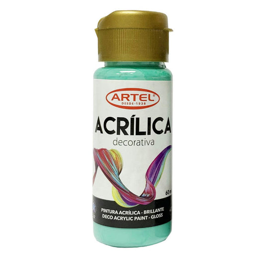 Pintura Acrílica Decorativa Turqueza 503 60ml. Artel