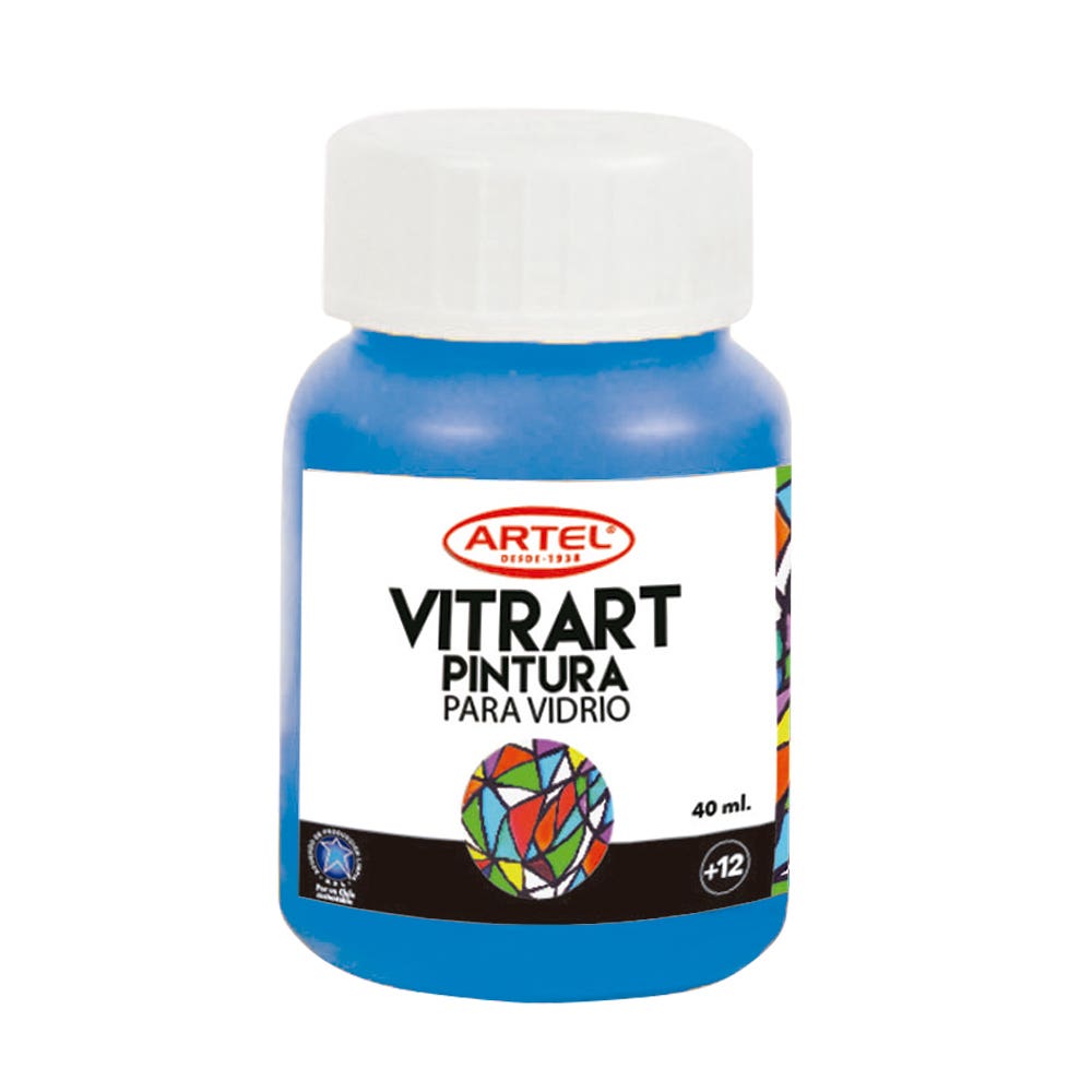 Pintura Vitrart Profesional 40ml. Artel