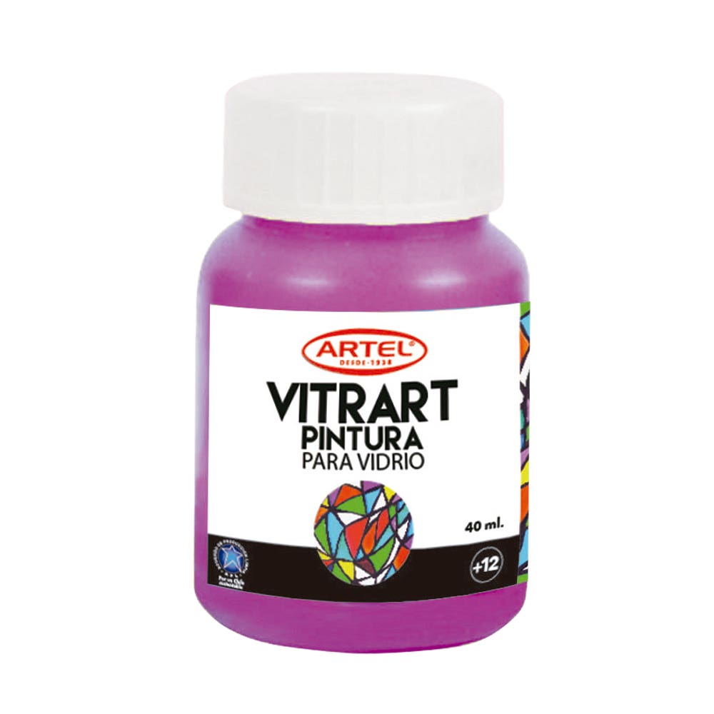 Pintura Vitrart Profesional 40ml. Artel