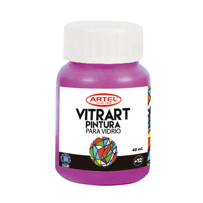 Pintura Vitrart Profesional 40ml. Artel