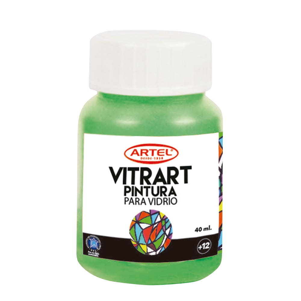 Pintura Vitrart Profesional 40ml. Artel