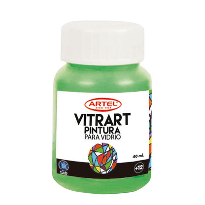 Pintura Vitrart Profesional 40ml. Artel
