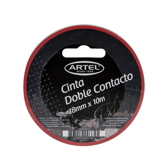 Cinta Doble Contacto 18mmx10mts. Artel