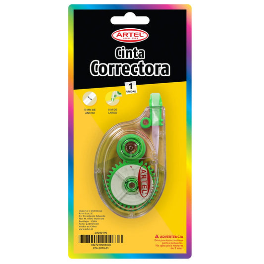 Blister Cinta Correctora 5mm. Artel