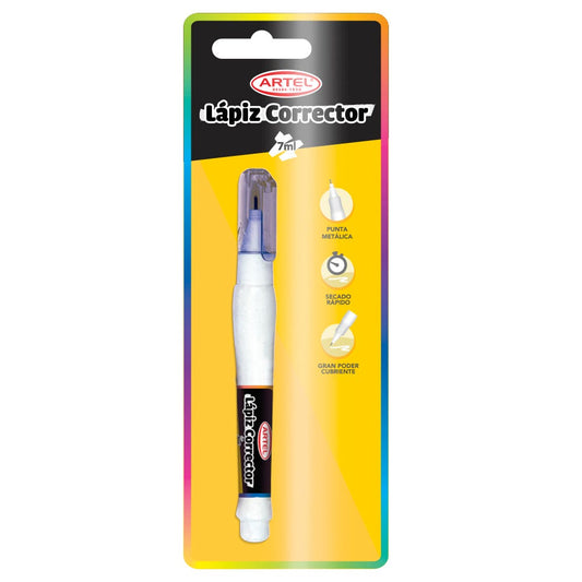 Blíster Lápiz Corrector 7ml. Punta Metálica Artel