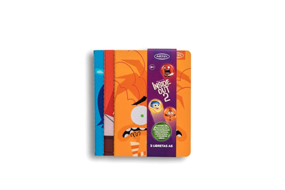 Set 3 libretas Personajes Intensamente 2