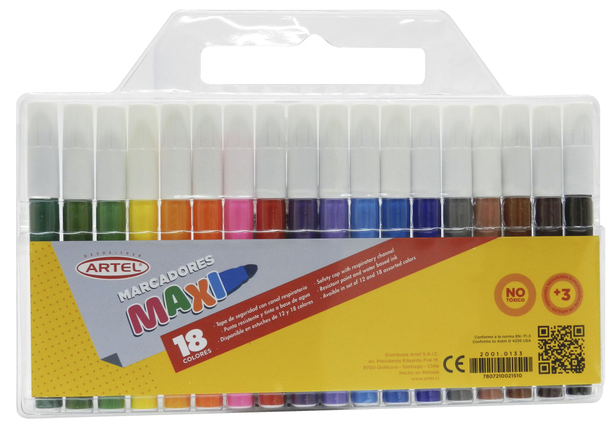 Estuche 18 marcador Maxi Artel