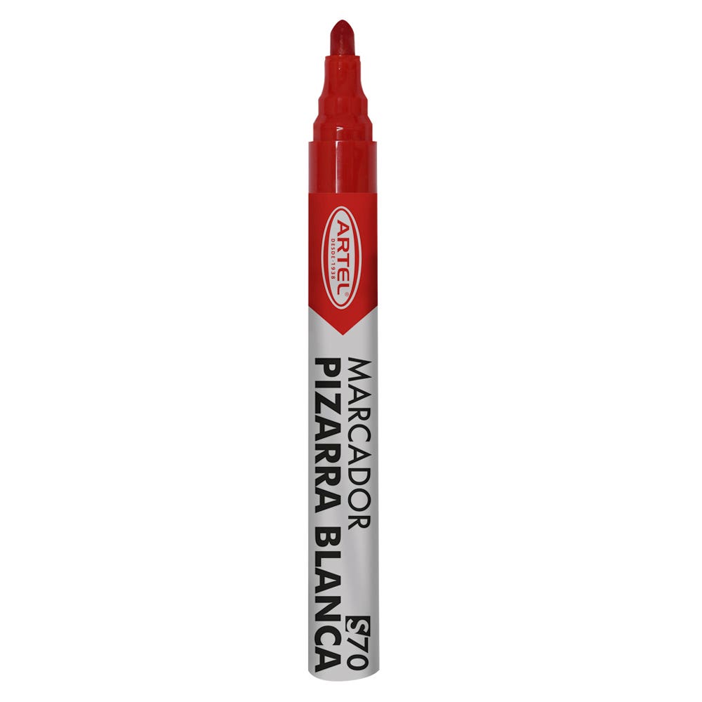 Marcador Para Pizarra Rojo Punta Redonda Artel