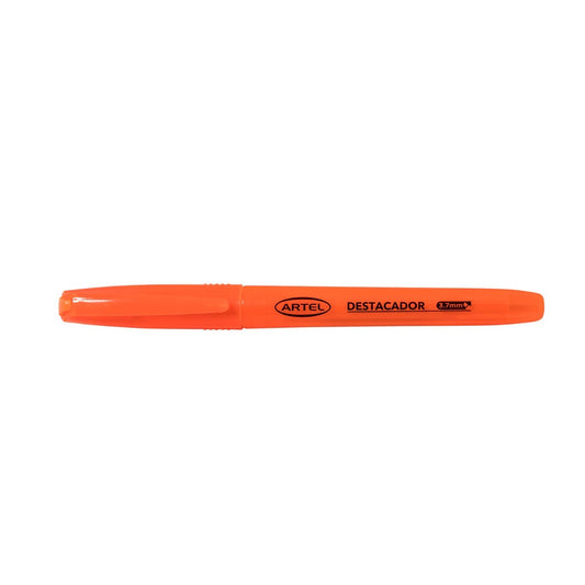 Destacador Naranja Cuerpo Fino Artel