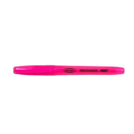 Destacador Rosado Cuerpo Fino Artel