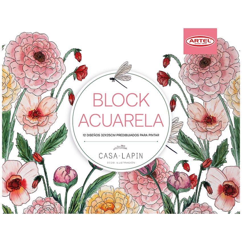 Block Diseños Pintura Acuarela ARTEL – Artel