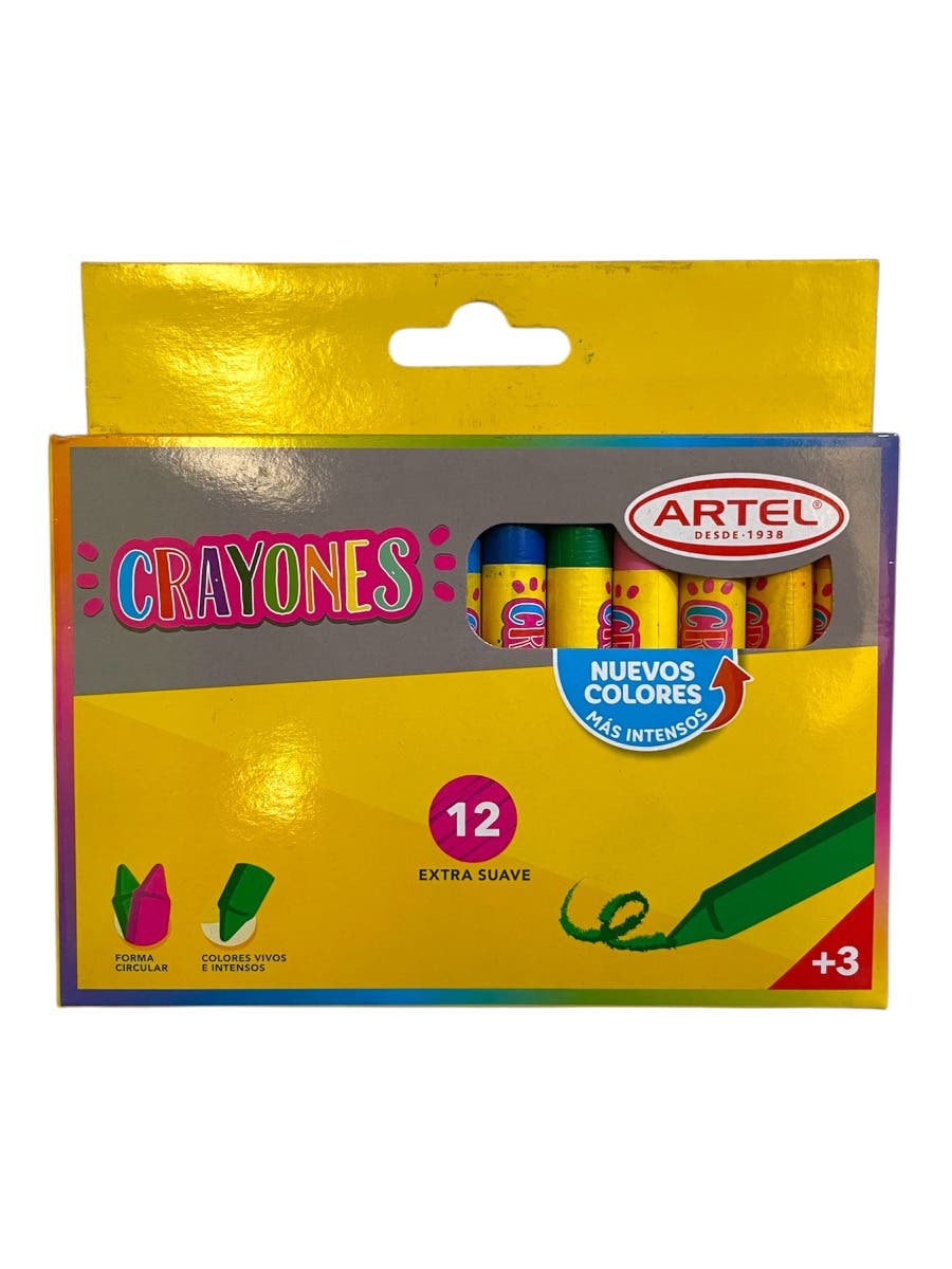 Crayones 12 Colores Artel