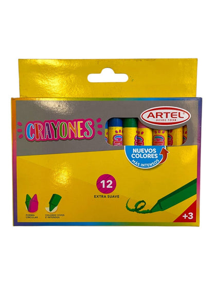 Crayones 12 Colores Artel