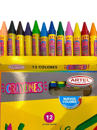 Crayones 12 Colores Artel
