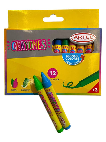 Crayones 12 Colores Artel