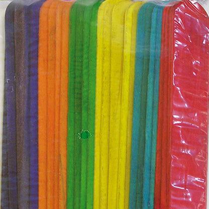 Palos de helados grande  25 pcs color
