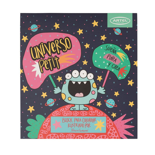 Block Para Colorear Universo Petit Artel